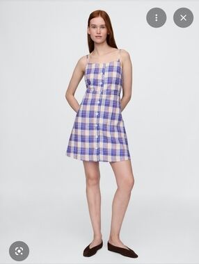 GAP Womens Linen Blend Dress Xl
